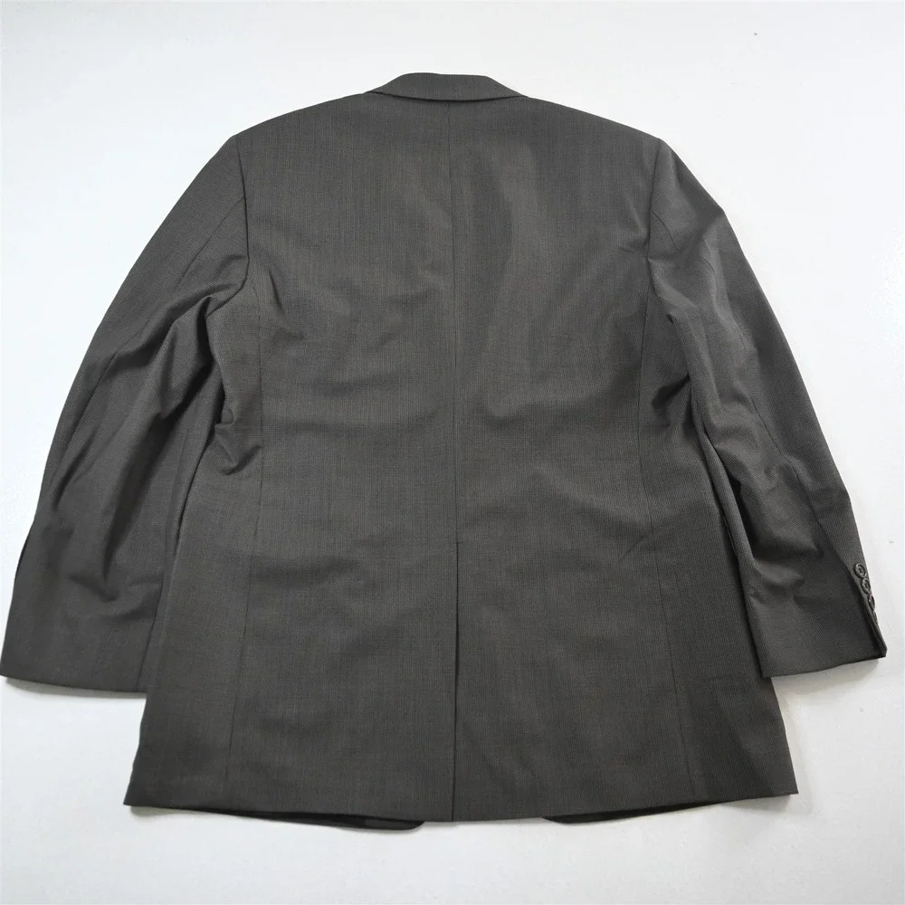 Brooks Brothers 42R Brown Houndstooth Stretch Wool‎ Blazer Jacket Sport Coat